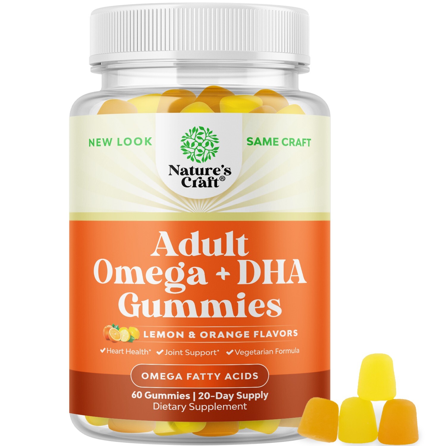 Vegetarian Omega 3 Gummies for Adults – Vegetarian Omega 3 6 9 DHA Gummies