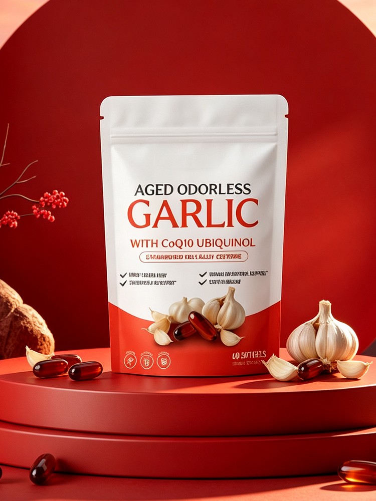 Resilia Garlic Extract 600mg Softgels (60 Count) – Odorless Aged Garlic Extra 82