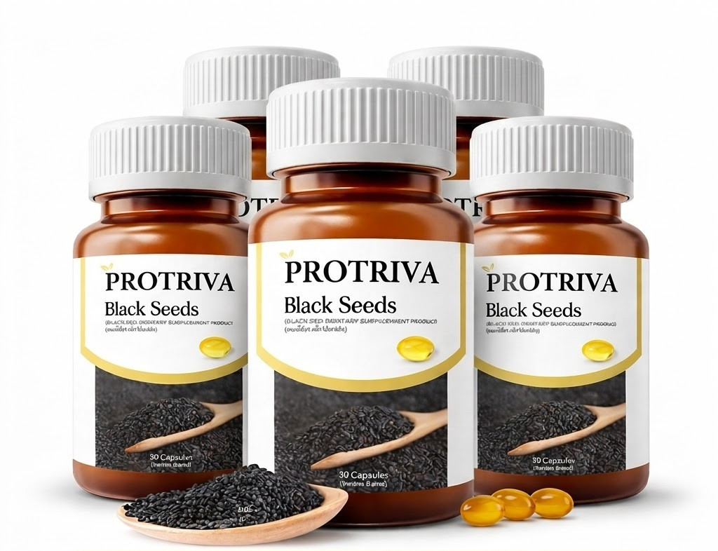 Protriva Black Sesame Seed Oil Cold Pressed Sesamin Extract 30 Capsules 5X packs