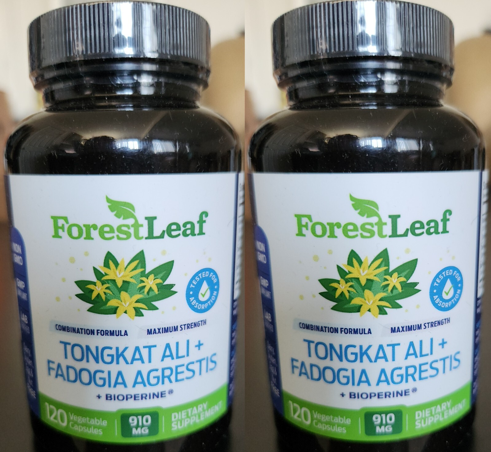 Lot Of 2 ForestLeaf Fadogia Agrestis + Tongkat Supplement MadeinUSA Veg NonGMO