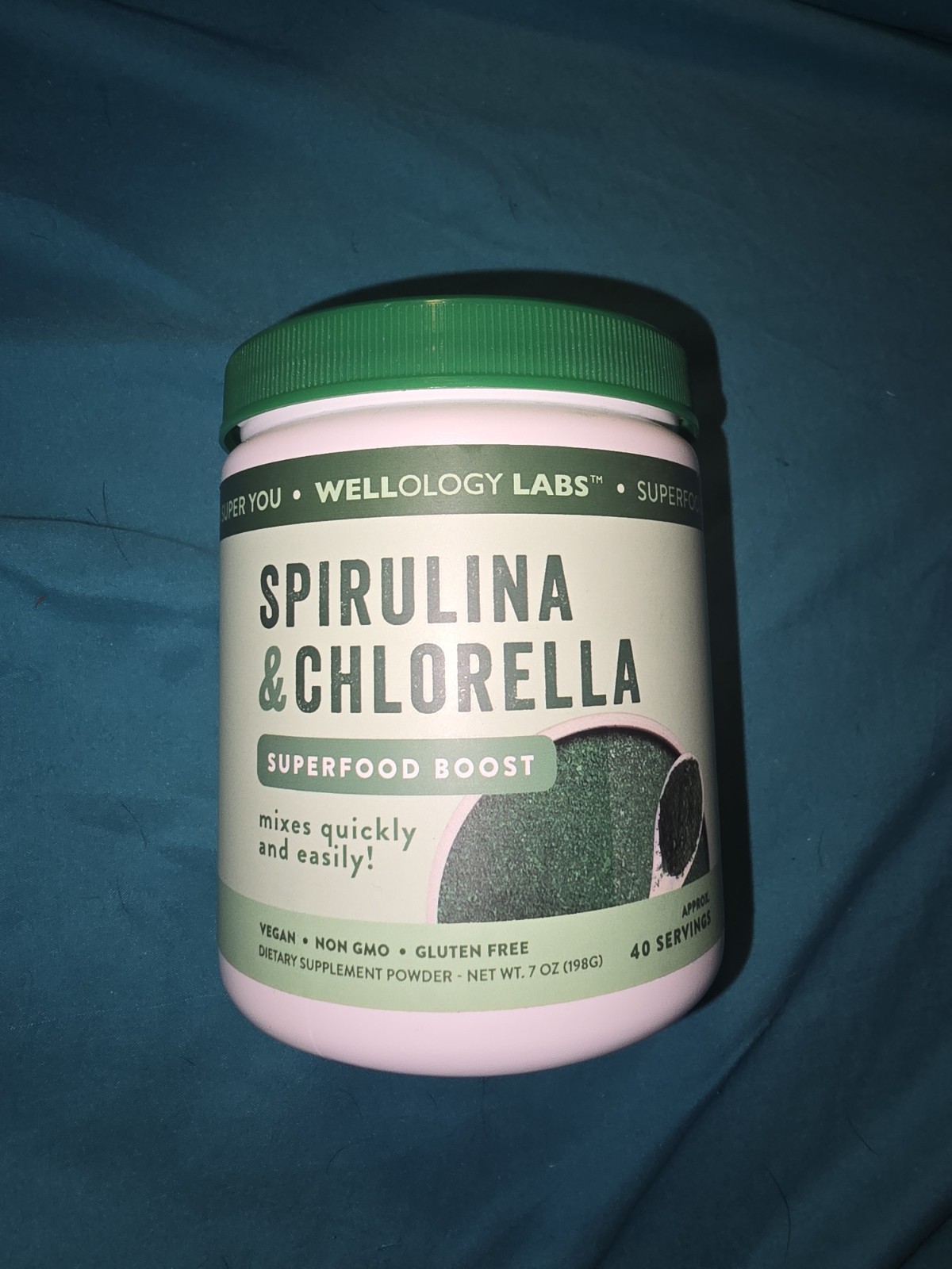 Wellology Labs Spirulina & Chlorella Powder Vegan Non GMO Gluten Free 7 oz