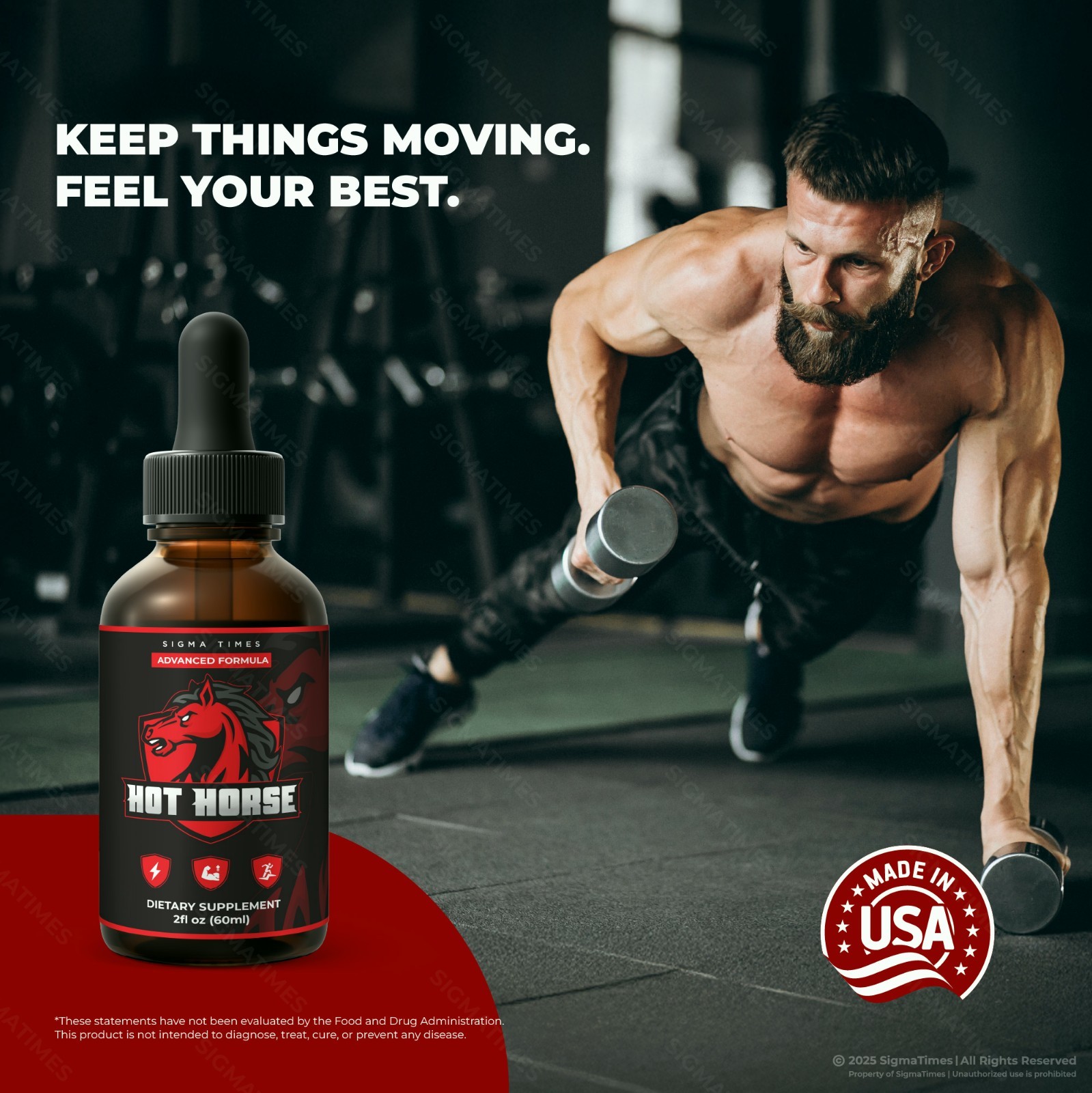 Hot Horse Drops, HotHorse Liquid Formula for Men, For Male Health (30servs.)