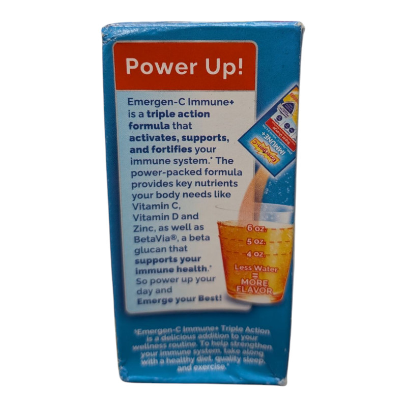 Emergen-C Immune+ 3-pc (Chewables, Orange Blast + Fizzy Drink Mix, Super Orange)