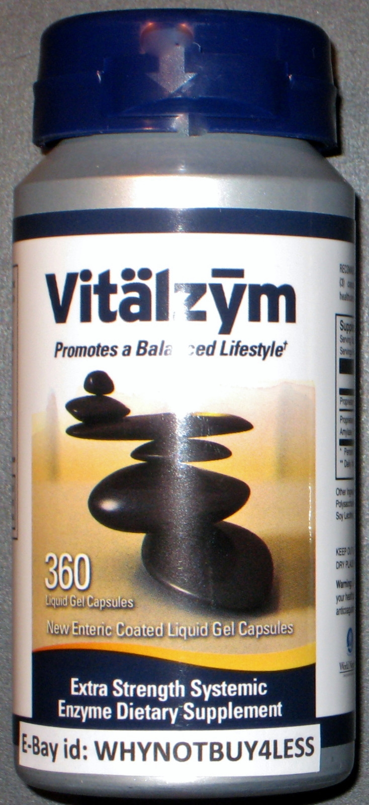 VITALZYM, SYSTEMIC ENZYME, SERRAPEPTASE, HELP RID BODY OF EXCESS FIBRIN, FREE CD