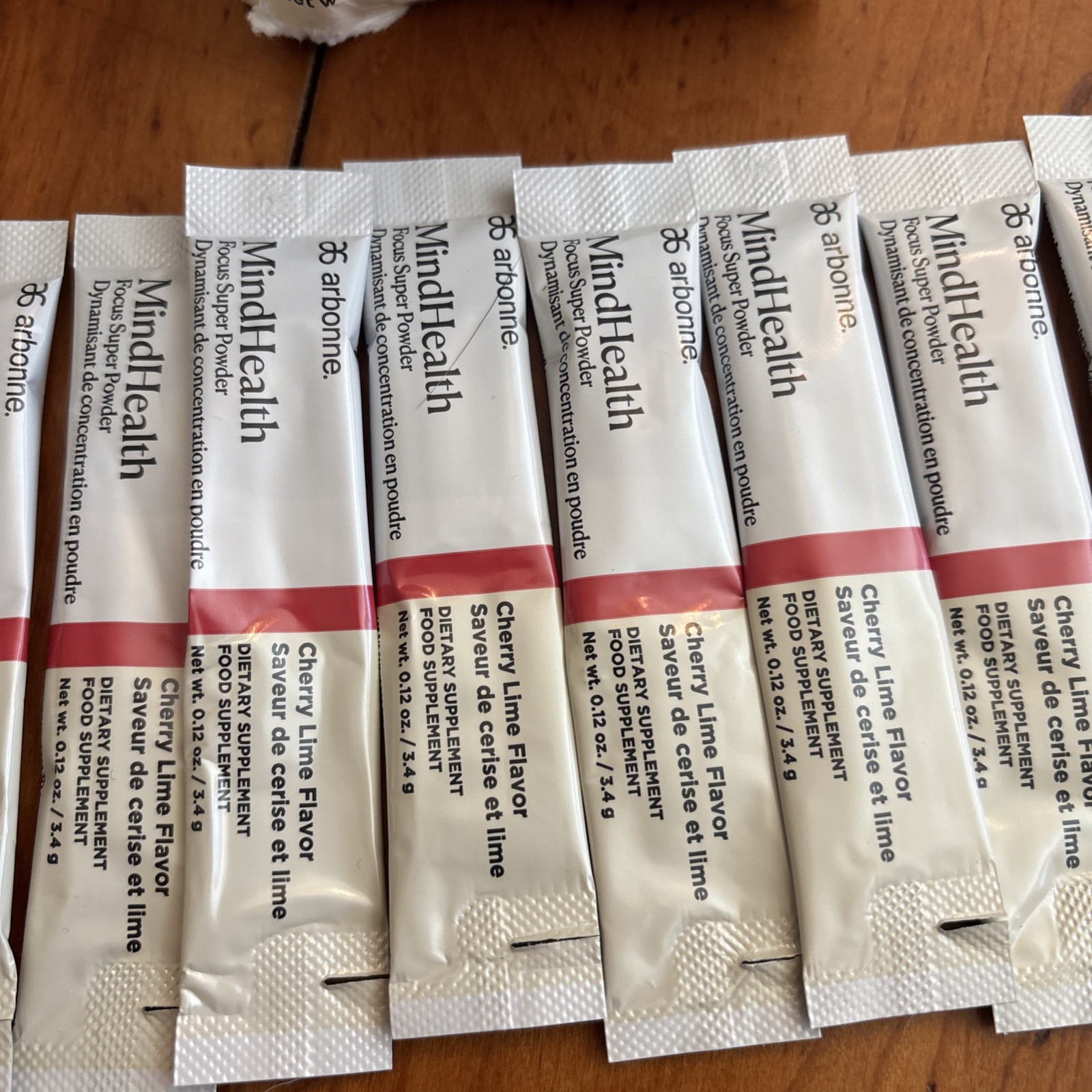 Arbonne MindHealth Focus Super Powder Cherry Lime 29 Sticks