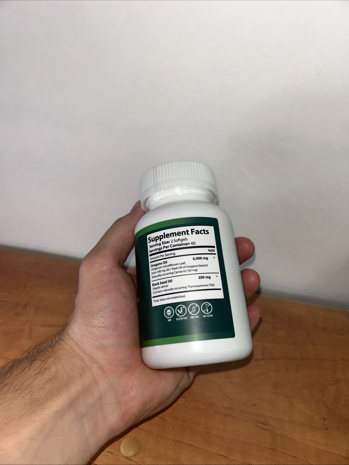 Harmonify Oil of Oregano Black Seed Oil Softgels 120 Count Non-GMO Gluten Free
