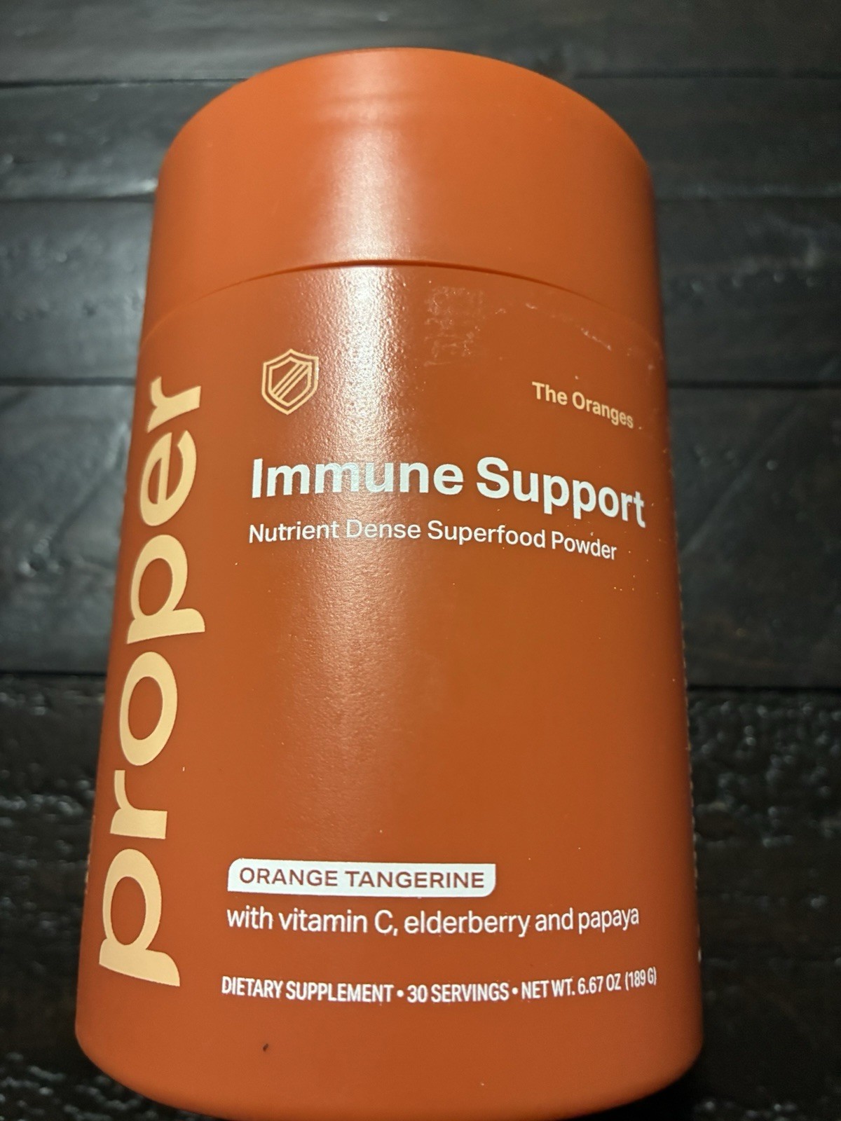 PROPER Immune Support Superfood Powder Orange Tangerine With Vitamins Exp 01/27