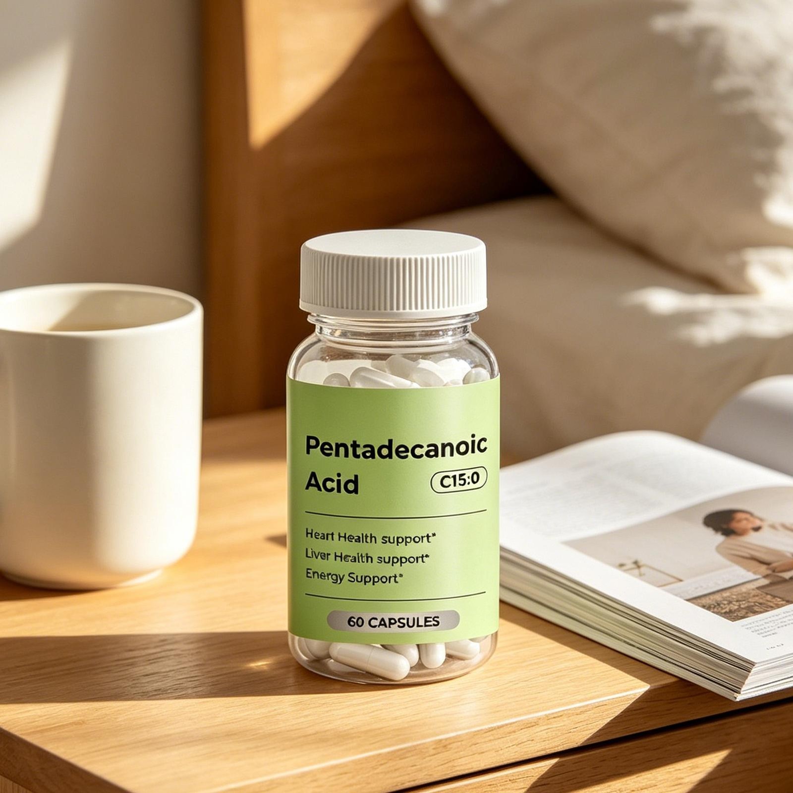 C15:0 Supplement, 2×60 Caps Pentadecanoic Acid, High Altitude Sheep Milk Sourced