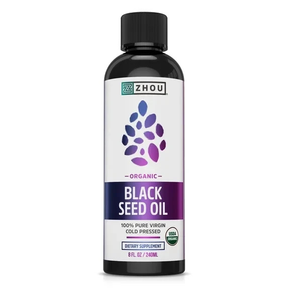Zhou Organic Black Seed Oil – Liquid 8 fl.oz