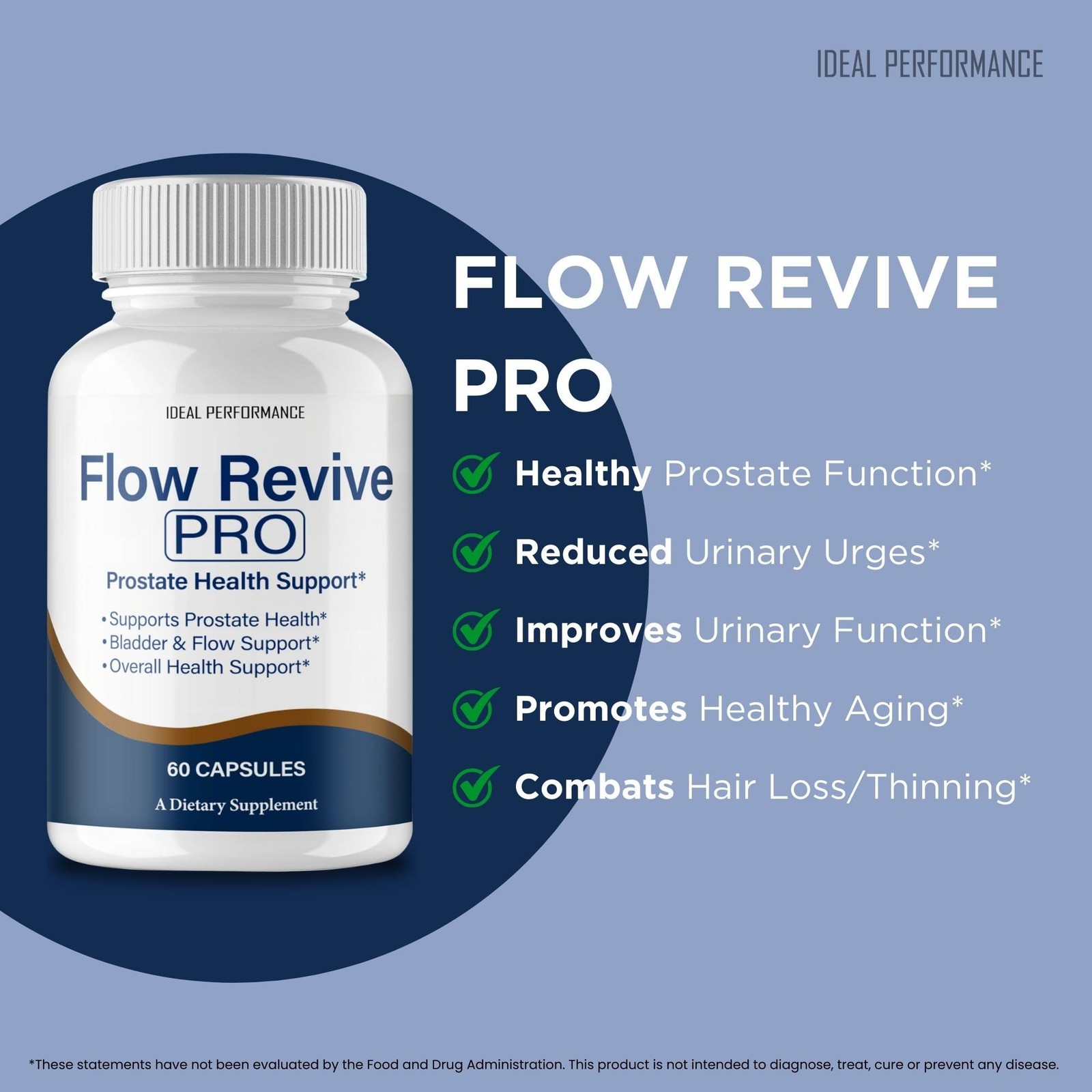 FlowRevive Flow Revive Prostate Supplement Supplement – 120 Capsules (2 Pack)