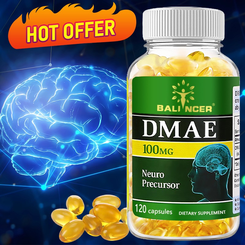 Dmae 100Mg Nootropic Brain Support Boost energy performance Mental Clarity-120Ct