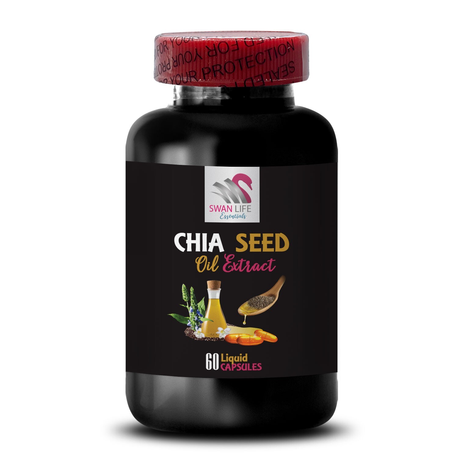 Nutrient Variety – CHIA SEED OIL EXTRACT – Everyday Wellness 1 Bottle 60 Capsule