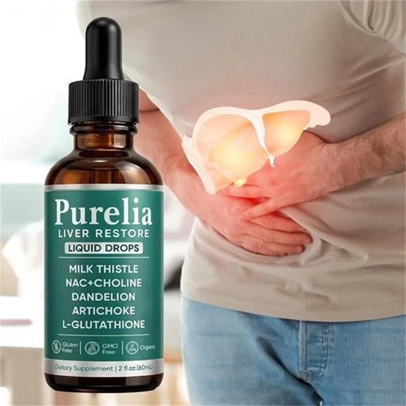 Purelia Liver Restore Drops – Complete Liver Detox Support Supplement 60ml
