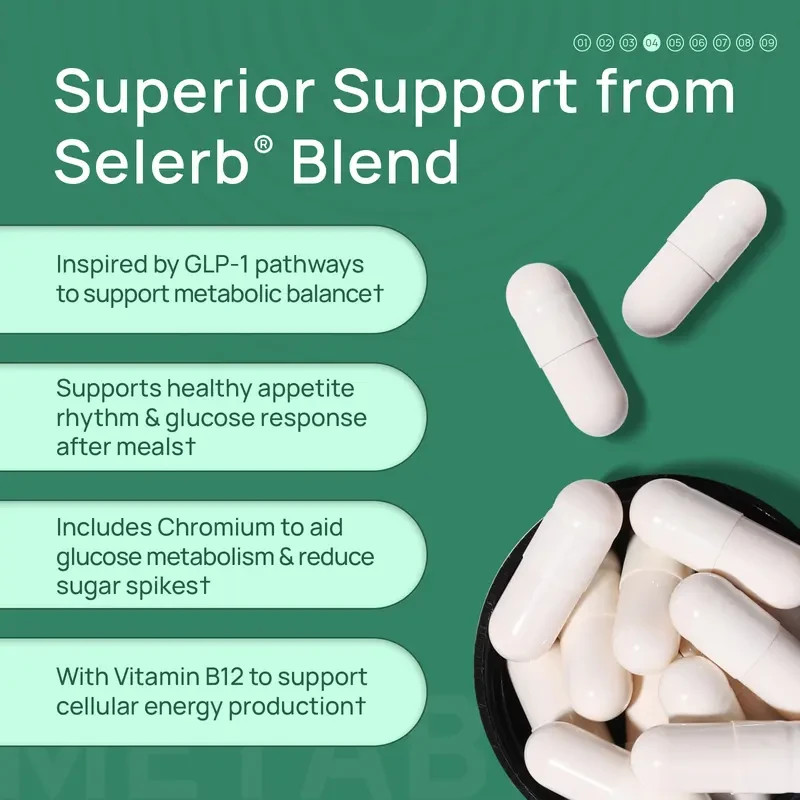 Selerb Metaburn | Daily Metabolic Nutritional Support ・ Chromium B Vitamins