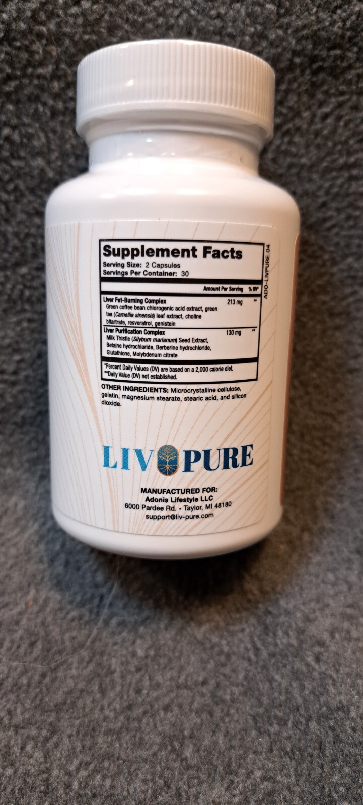 Liv Pure Dietary Supplement – Unopened Bottle