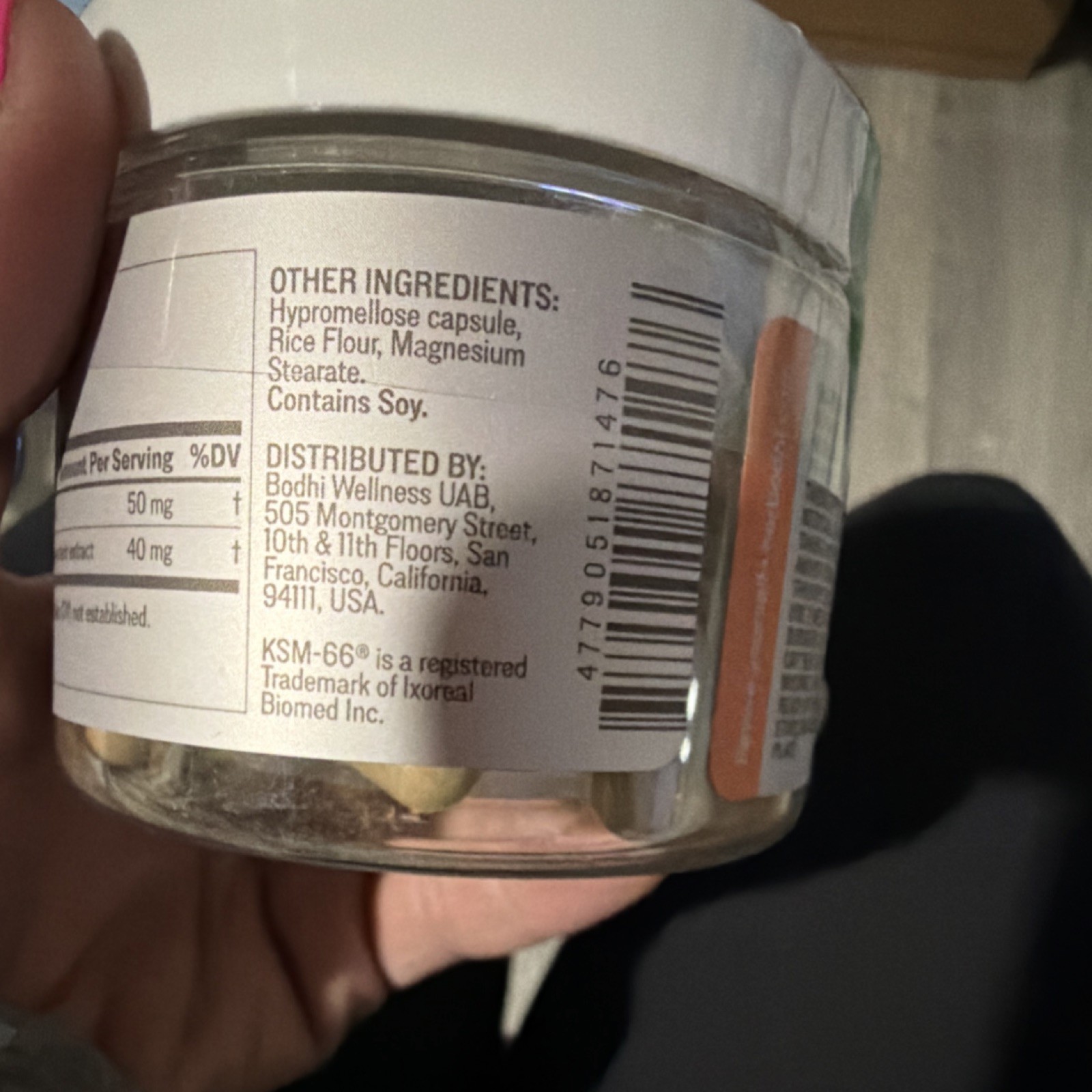 HER·BODHI Meno Menopause Support Botanical Extract Blend 60 Capsules Exp 07/2027