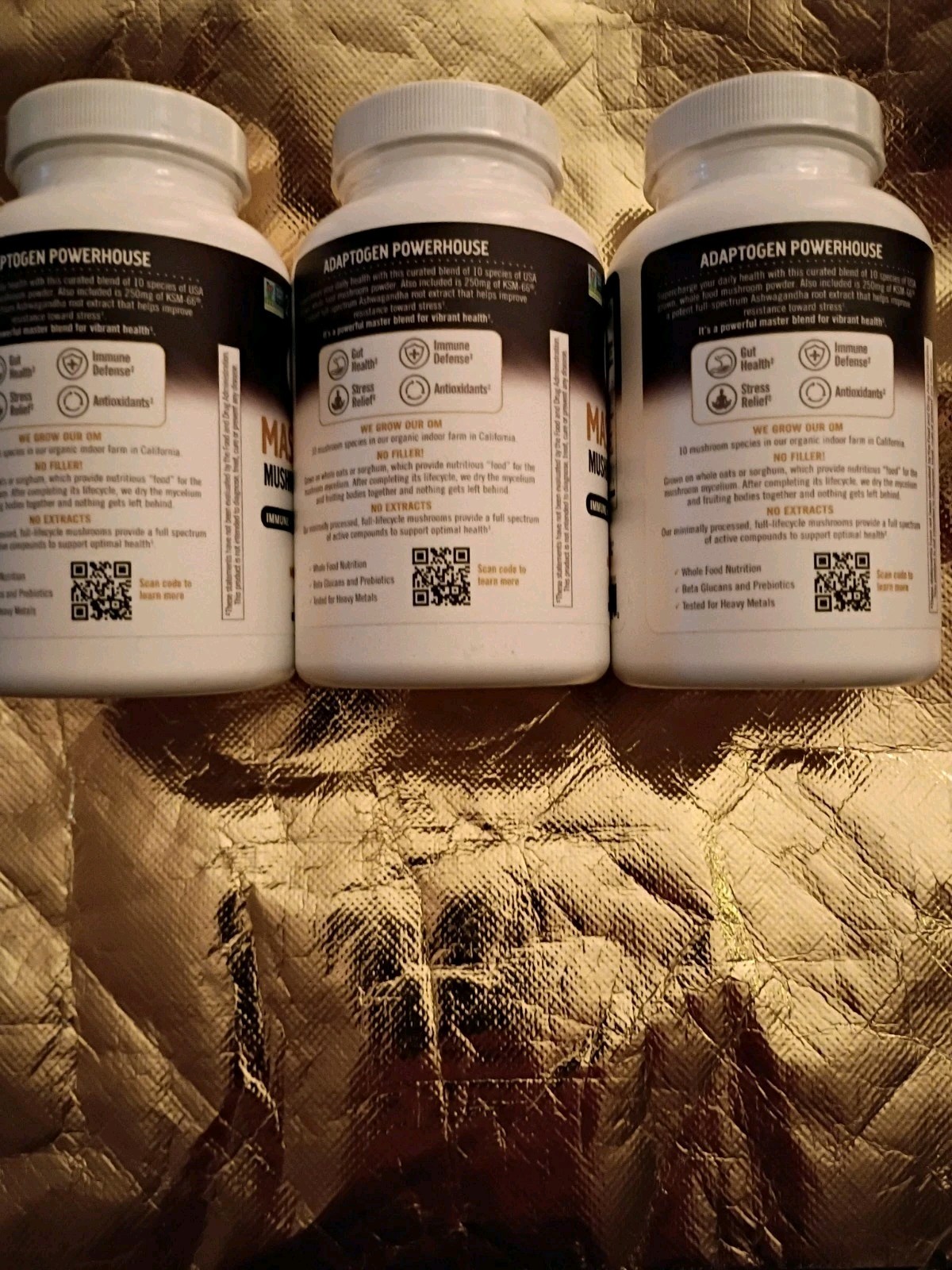 Om – Mushroom Superfood Master Blend – 84 Count (Pack of 3) Exp10/26
