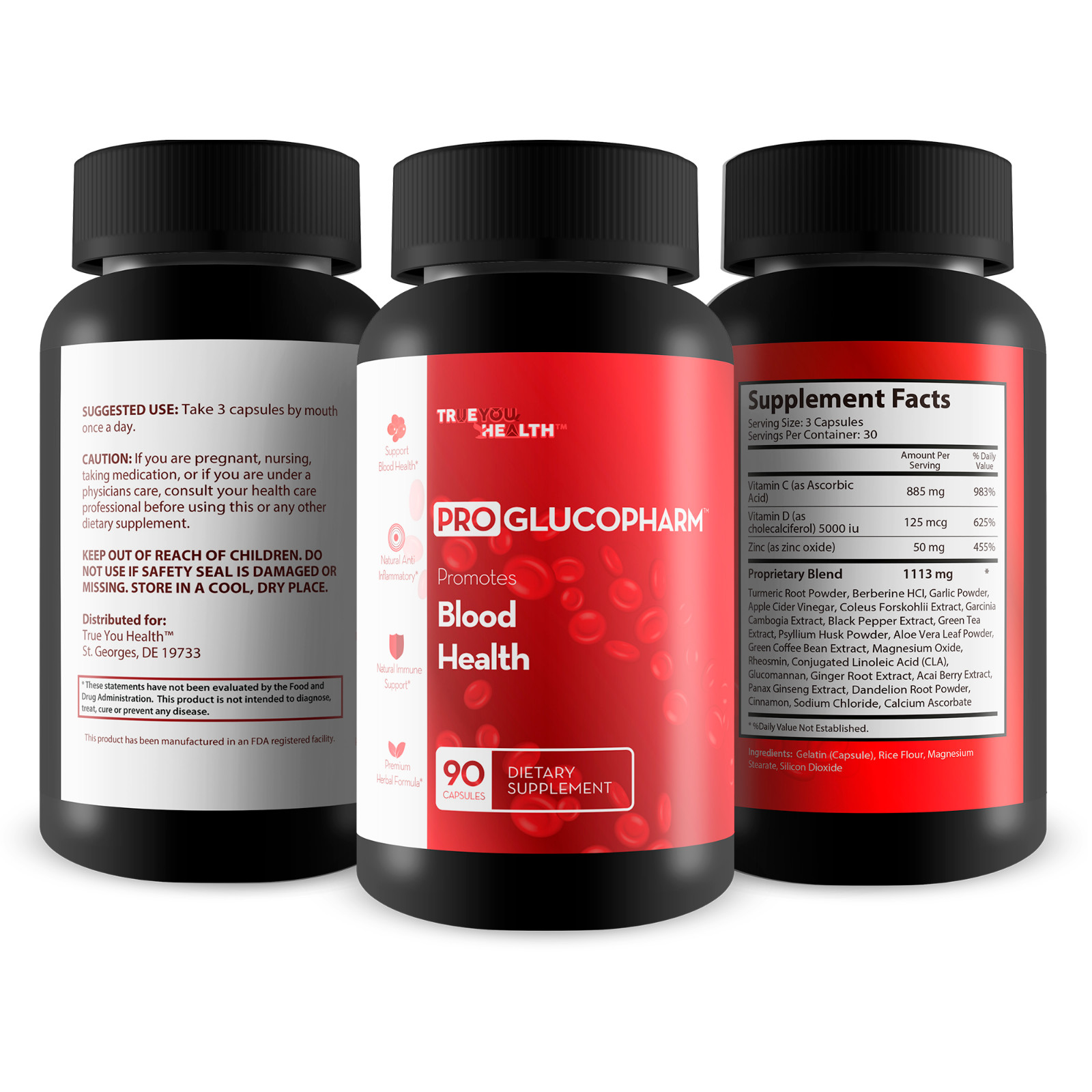 Pro Glucopharm – Blood Sugar Support Supplement for Men & Women – With Cinnamon