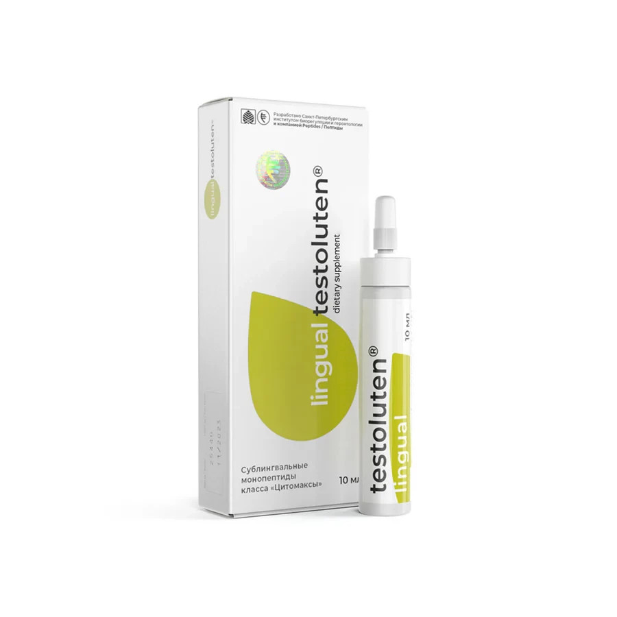 Testoluten Lingual – Male Reproductive Health Support | Khavinson Bioregulato…