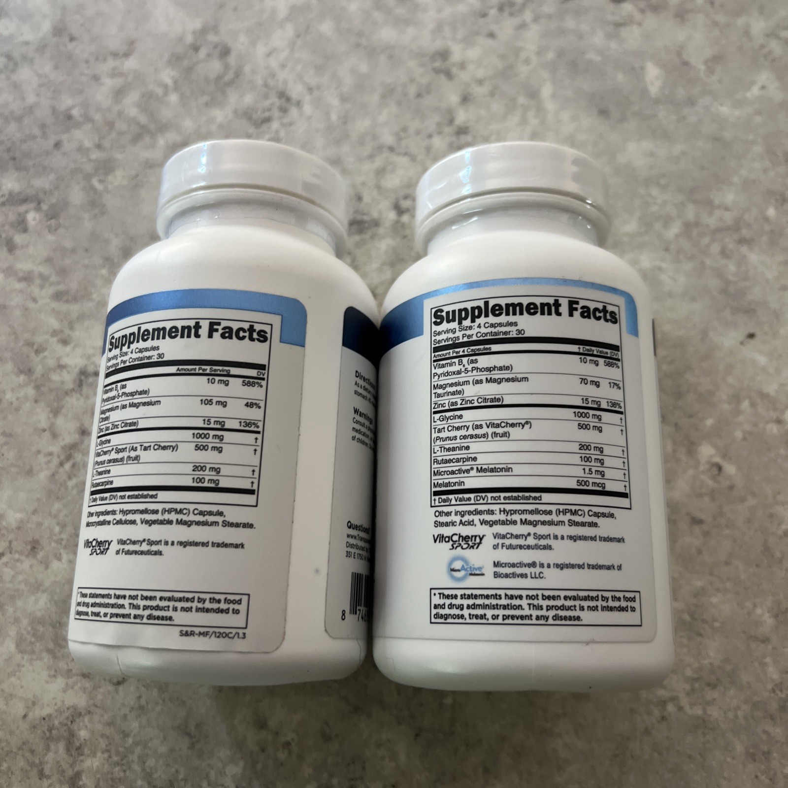 2X Transparent Labs Sleep & Recover Sleep Support 120 Caps Melatonin