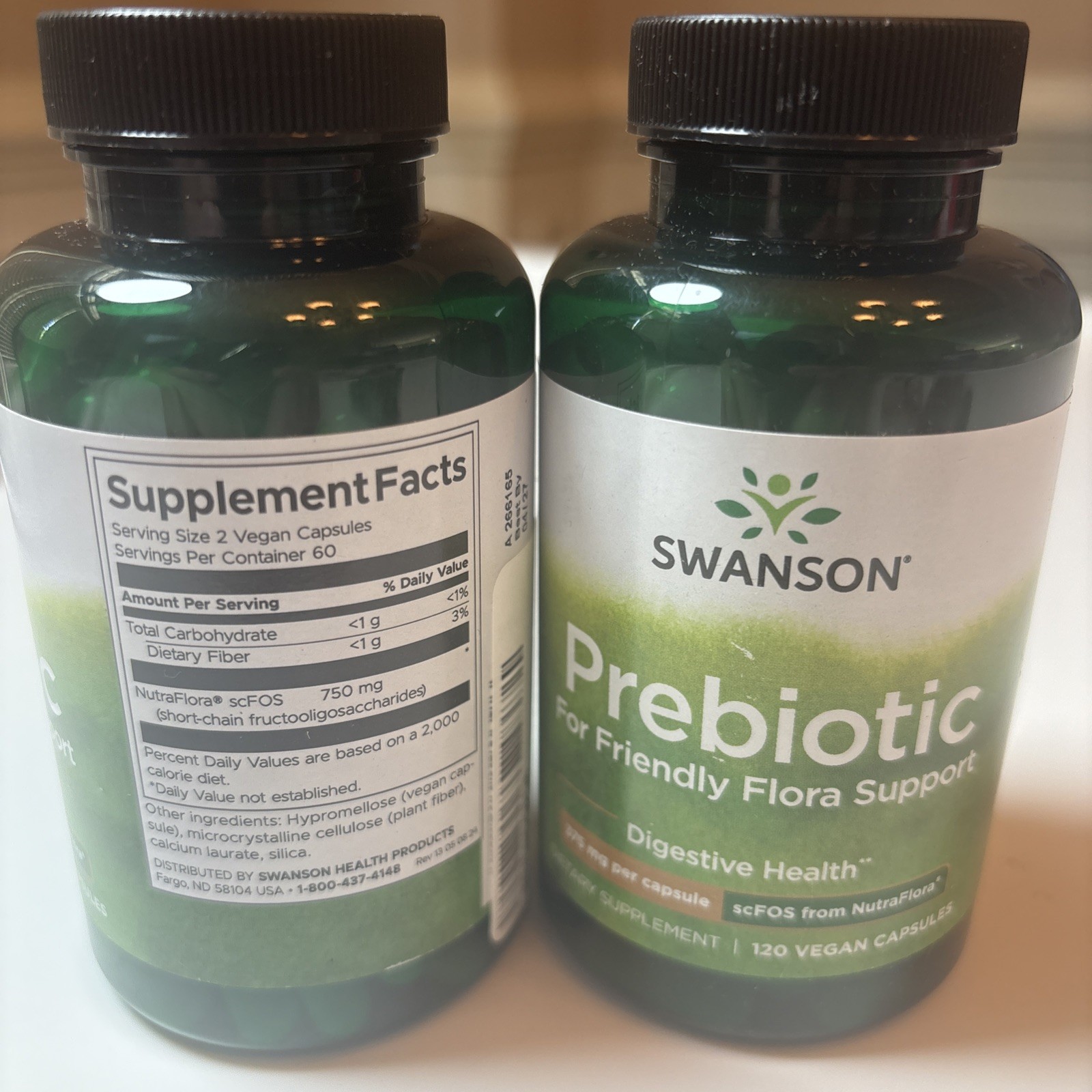 Swanson Prebiotic for Friendly Flora Support 375 mg 240 Capsules – Exp 04/27