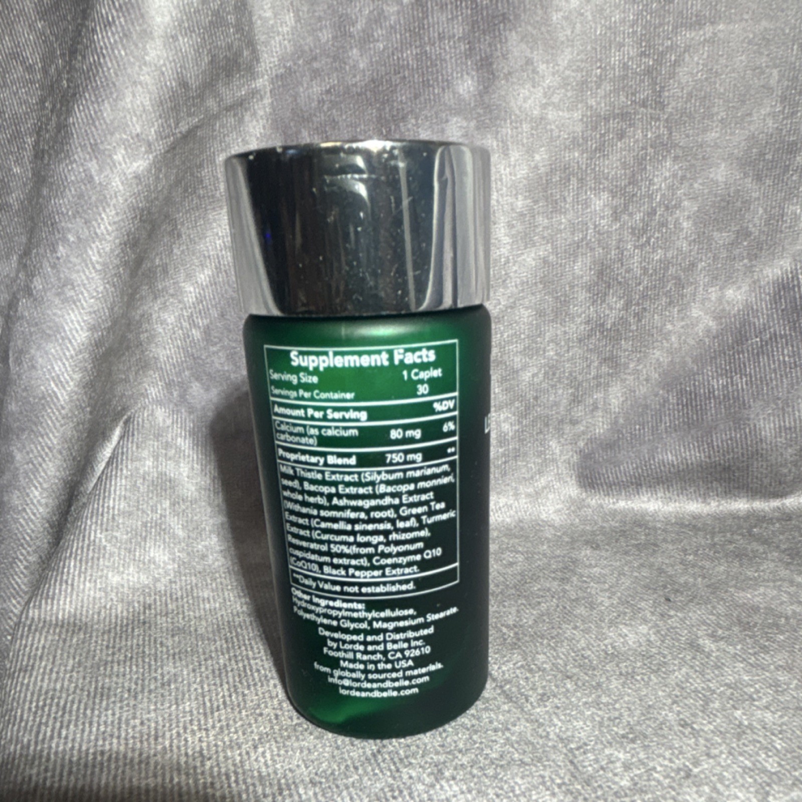 3bottles Lorde Belle Optimizer 3.0 Calcium Milk Thistle Bacopa 30 Count Per Btl
