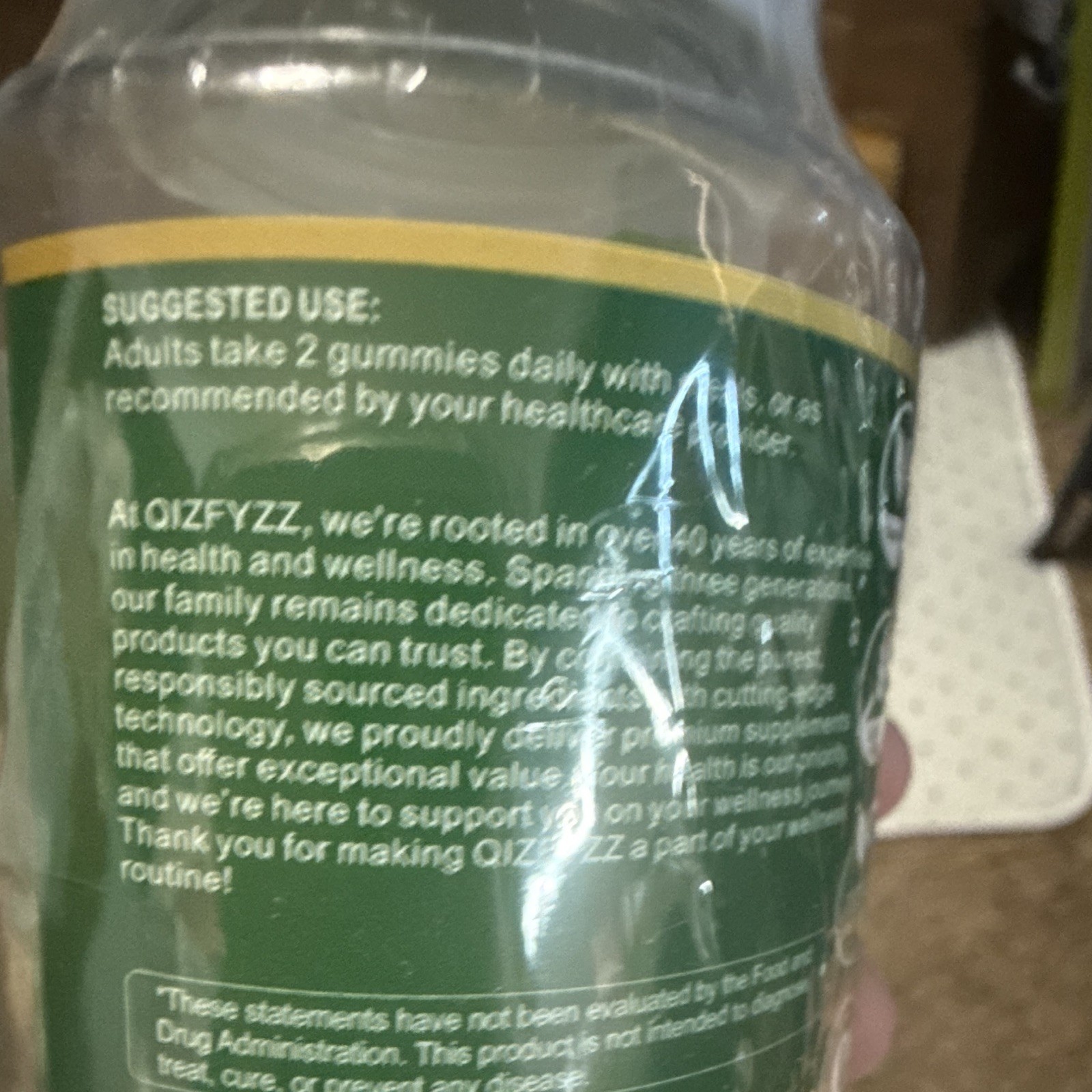 QIZFYZZ Soursop Gummies 8500mg Sugar-Free Gluten-Free 60ct Immune Support