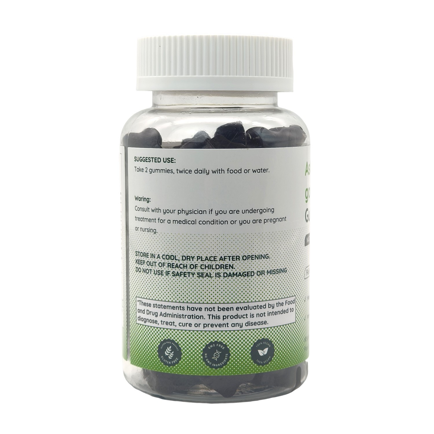 Ashwagandha Gummies Root Extract – Berry Flavor – 60 Count – 1 Month Supply – St
