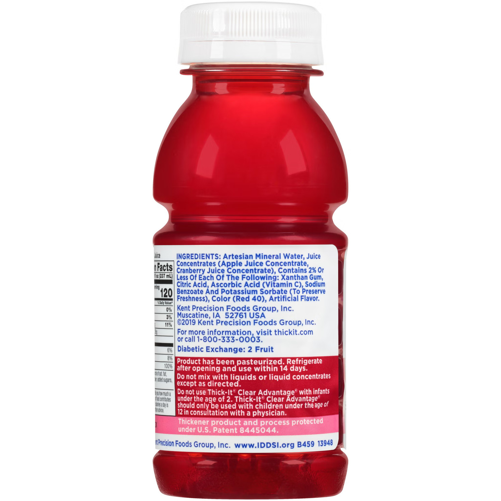 Thick-It Clear Advantage Thickened Beverage Cranberry 8 oz Bottle