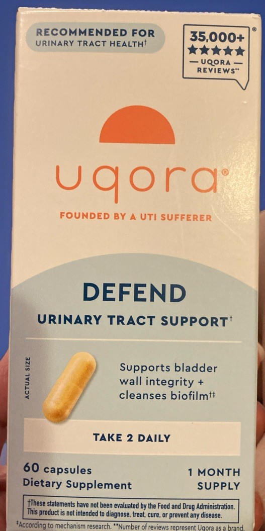 New UQORA Defend 2 UTI Dietary Supplement Capsules Exp 2/2027 Sealed
