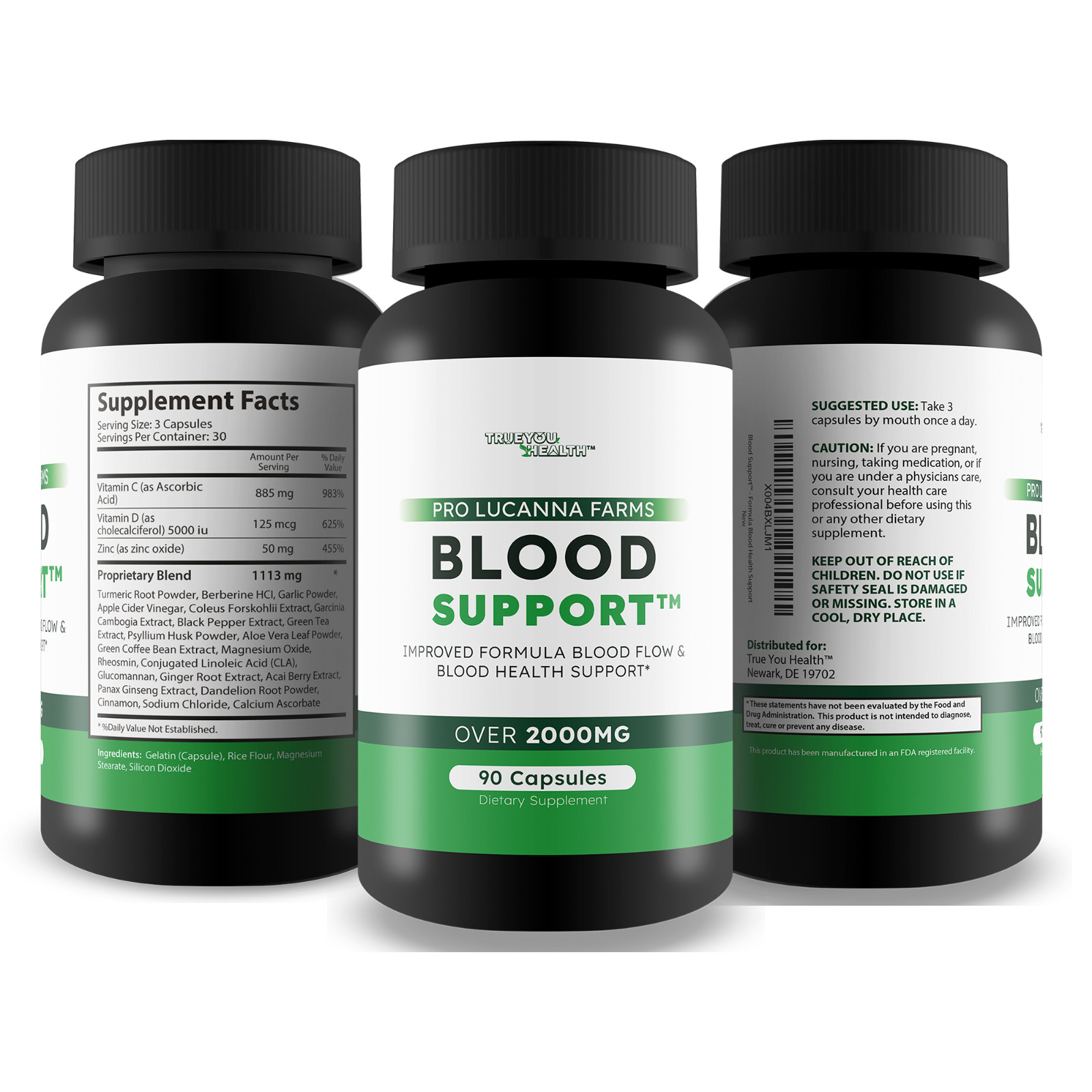 Pro Lucanna Farms Blood Support – Blood Flow & Sugar Health Blood Health Support