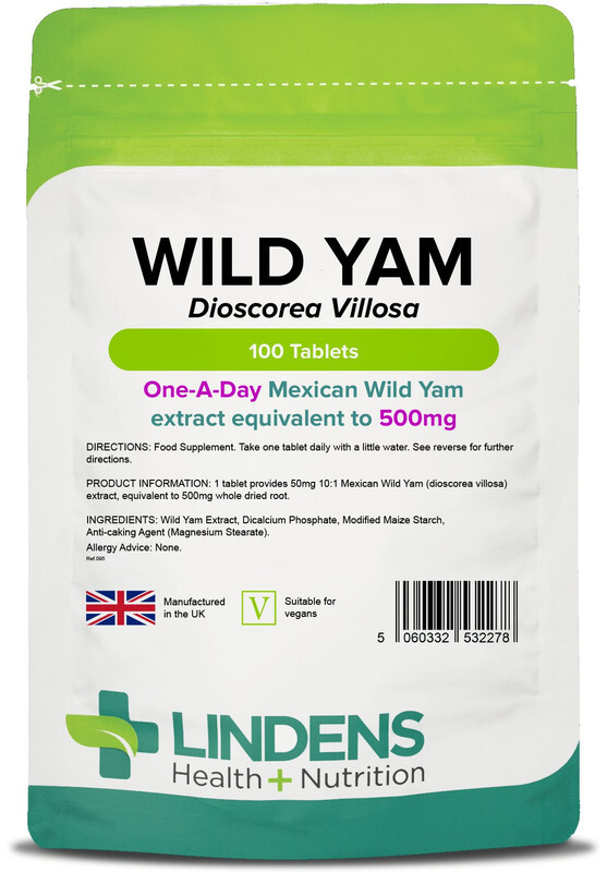 Lindens Mexican Wild Yam Extract 500mg 4-PACK 400 Tablets Diosgenin