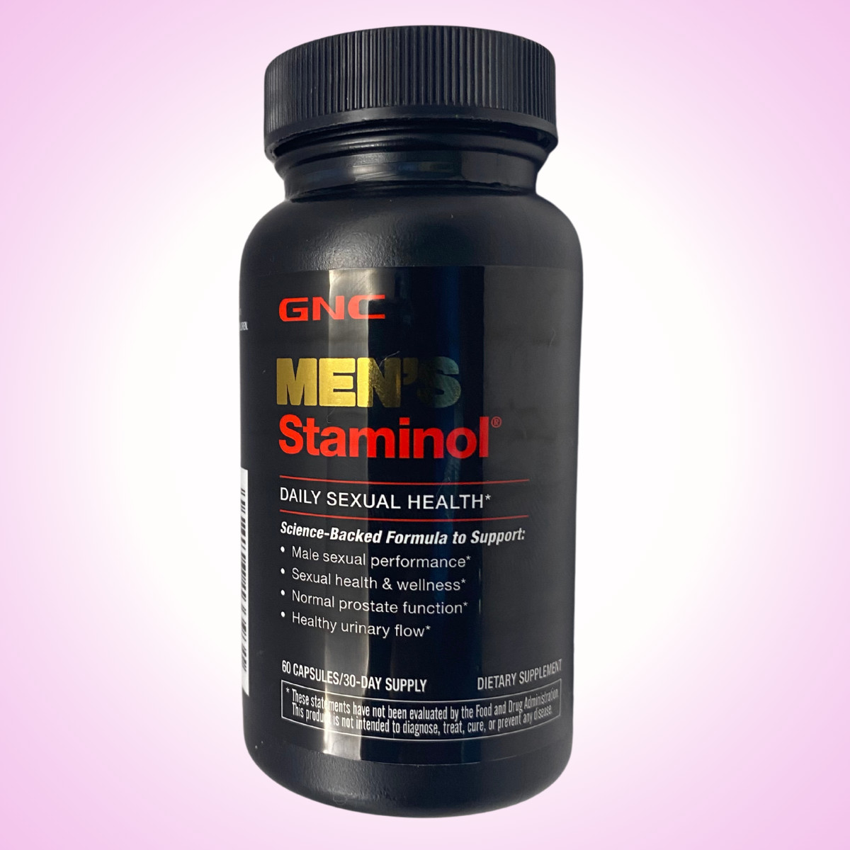 GNC Mens Staminol • Daily Sexual Health • Dietary Supplement • 60 Capsules