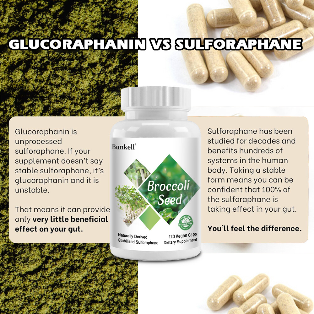 Broccoli Sulforaphane Capsules 660mg – Good for Heart Health and Brain Health