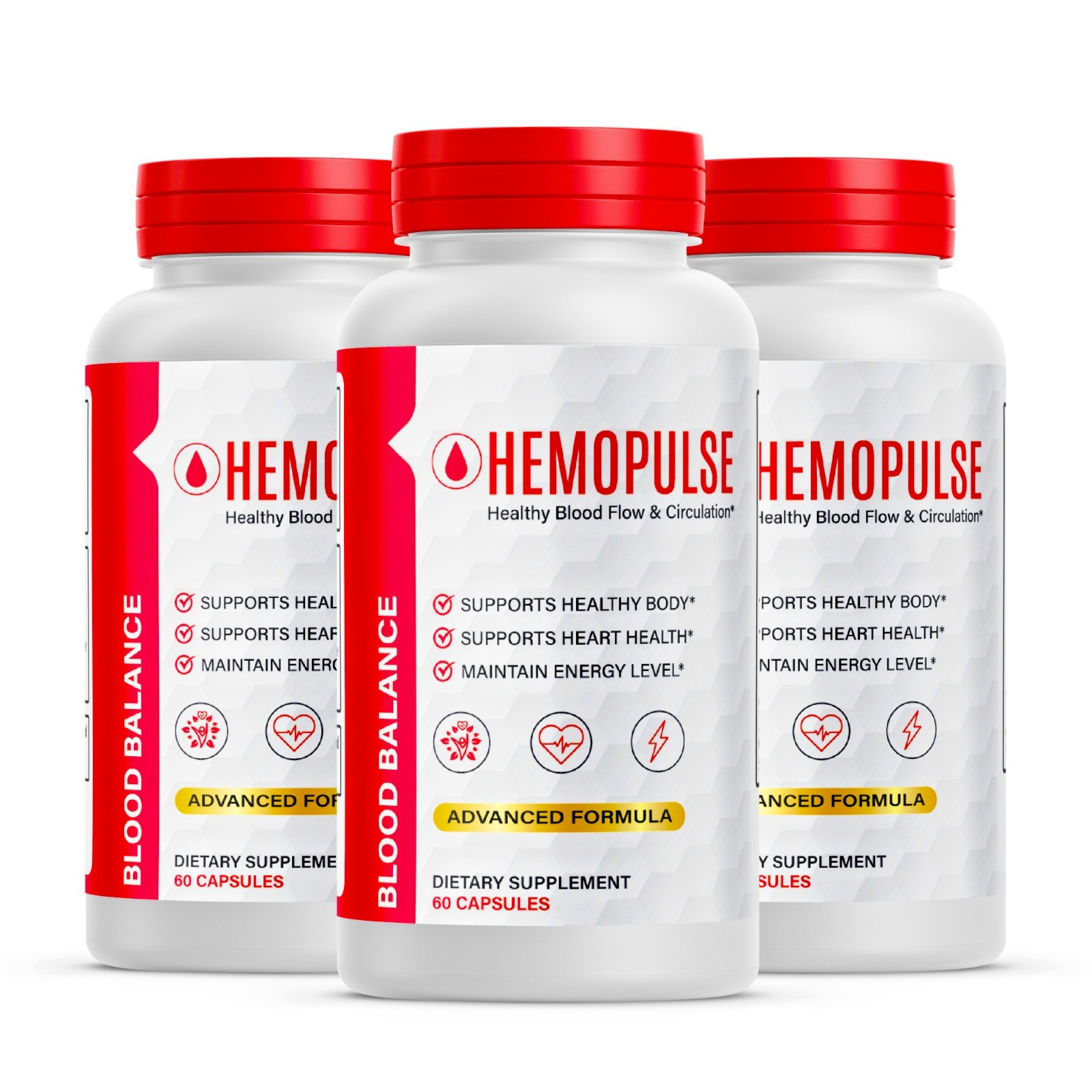 HemoPulse, Hemo Pulse Blood Balance Advanced Blood Health Support (180ct)