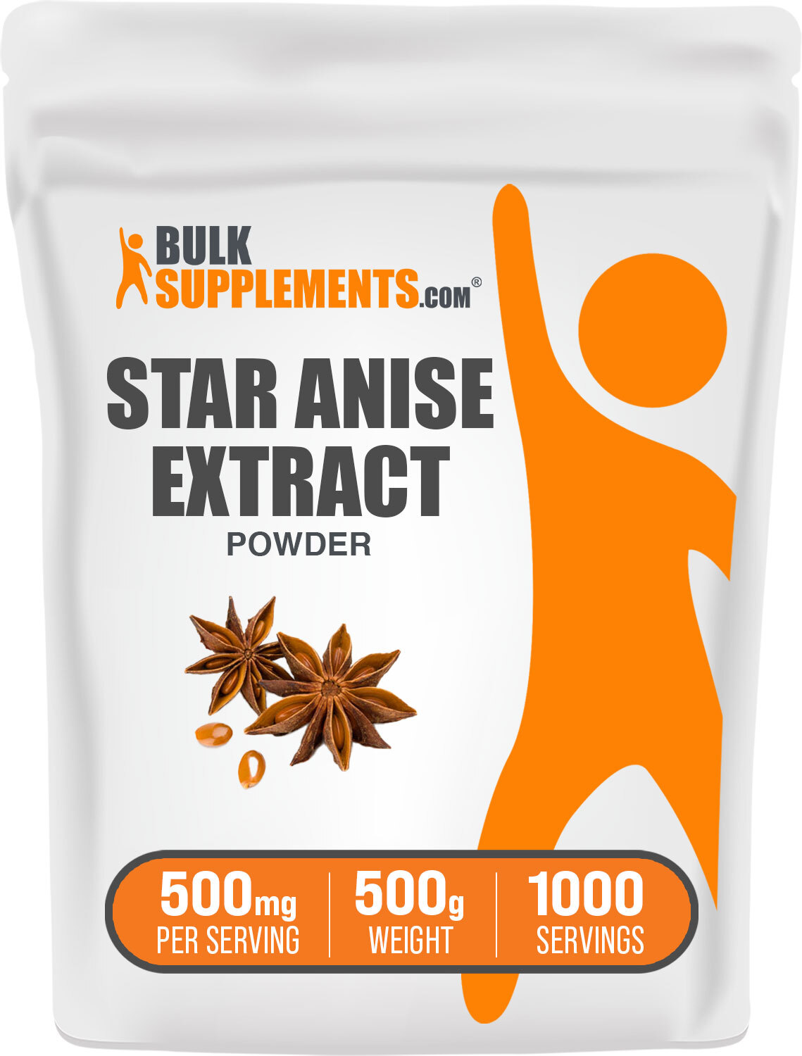 BulkSupplements Star Anise Extract Powder – 500mg Per Serving – Antioxidant Rich