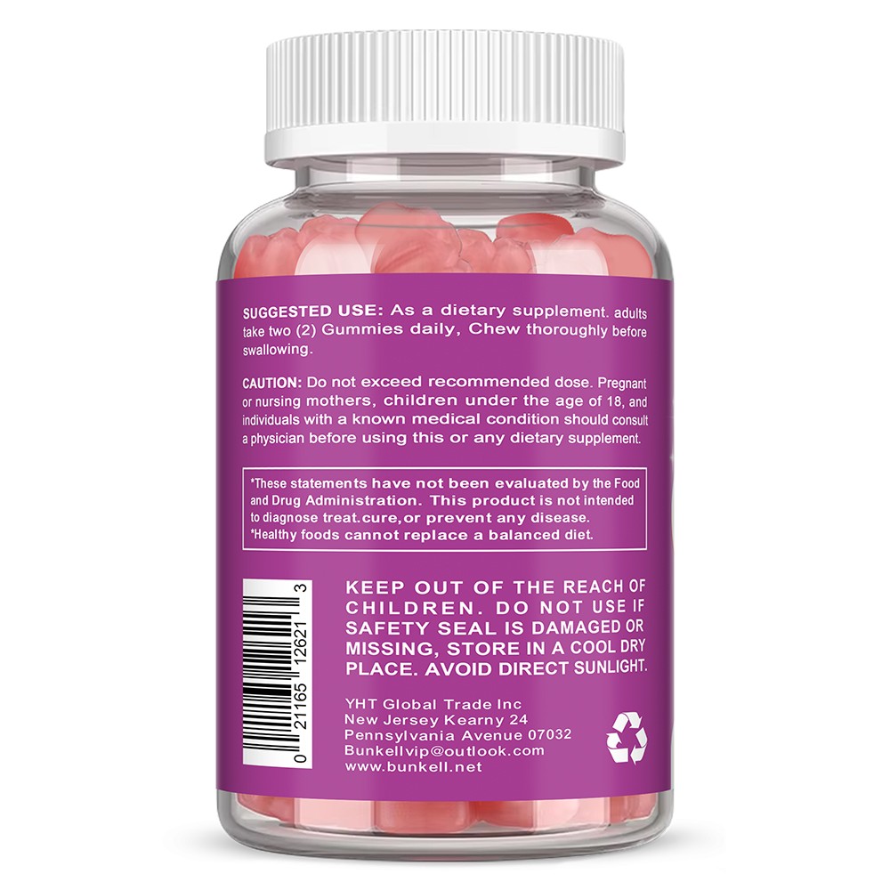 Glute Curves Supplements Promote Cholesterol Skin Hormone Health 60 Gummies