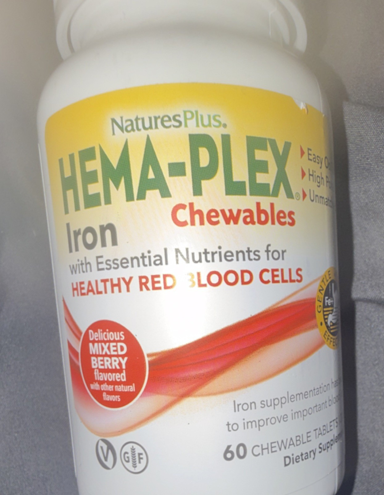 2 – NaturesPlus Iron Chewable Tablets Mixed Berry Vegan Gluten-Free 60 Count 2