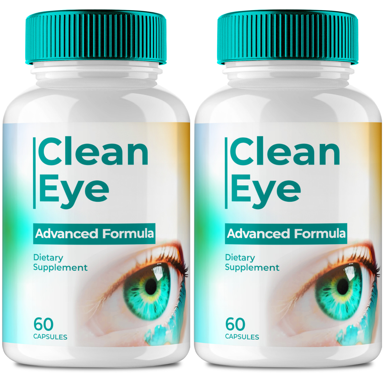 Clean Eye Capsules, Official Clean Eye Health Supplement Pills (2 Pack)