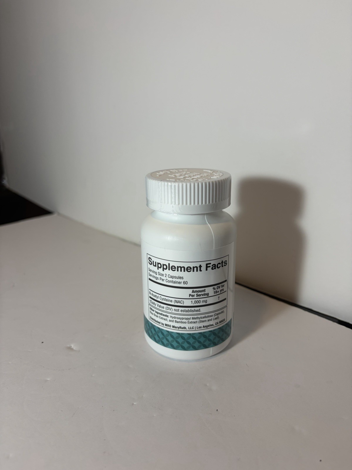 MaryRuth’s NAC N-Acetyl Cysteine 1000mg Cellular Health 120 Capsules