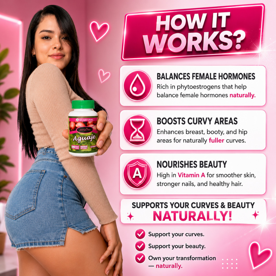 BIGGER BOOTY, BREAST & HIPS 100% GENUINE Aguaje Curvy Fruit PILLS x 5 (30% OFF)