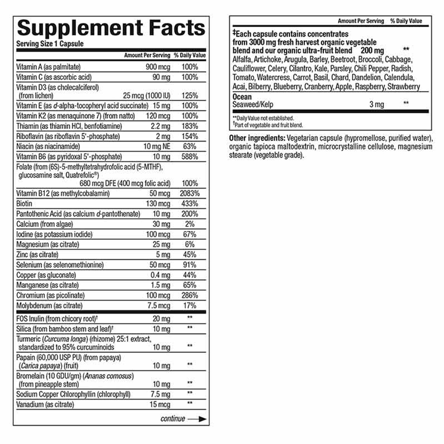 Natural Factors, Women’s 50+ Multi, Once a day, 60 Vegetarian Capsules
