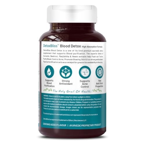 Bliss Wellness Gut Detox Trikatu Triphala Isabgol 60 Veg Tablets