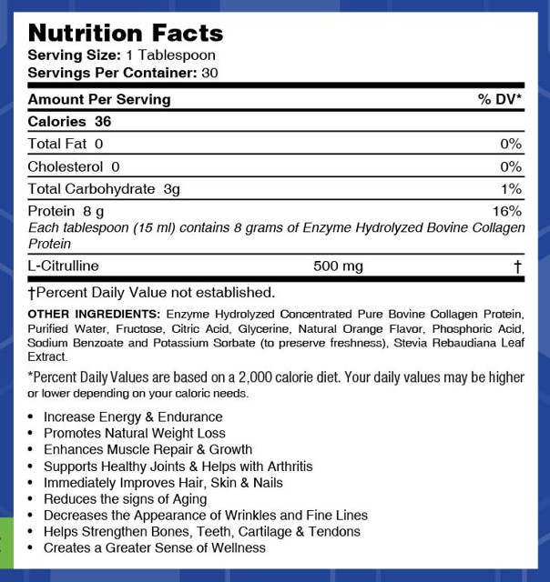 LifeSource Vitamins Collagen Liquid- 16 fl oz