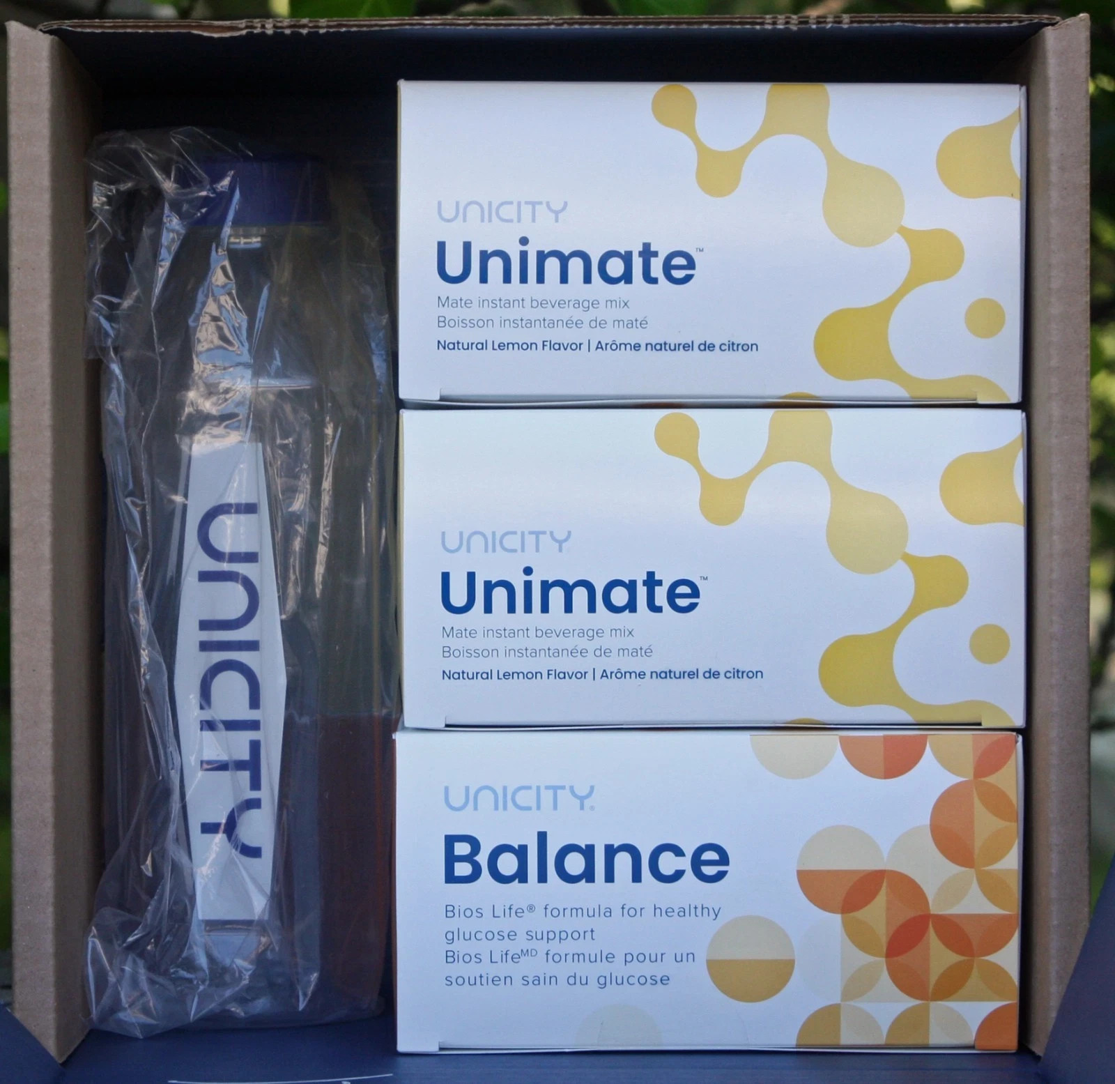 Unicity Feel Great System: 2 Unimate Lemon + 1 Mixed Berry Balance, 07/2027 Exp