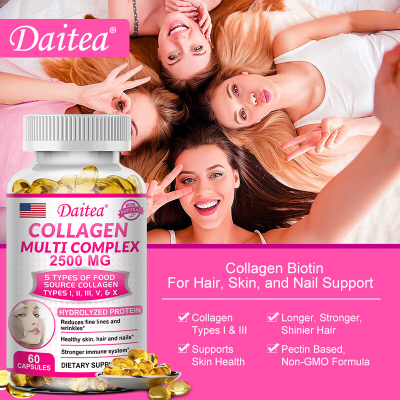 Collagen Complex 2500 mg strengthens the immune system for healthy skin