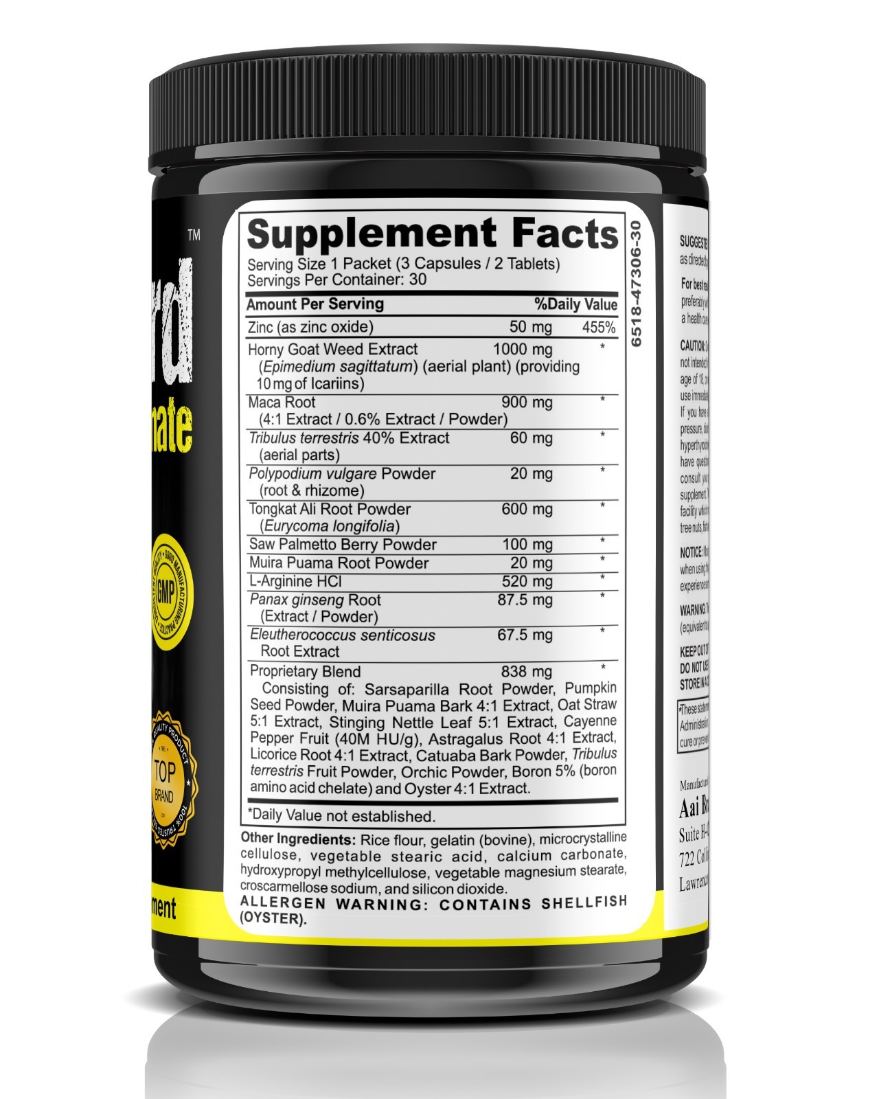 Men Testosterone Booster Stamina Strength Drive Energy For Male Enhancement 150T