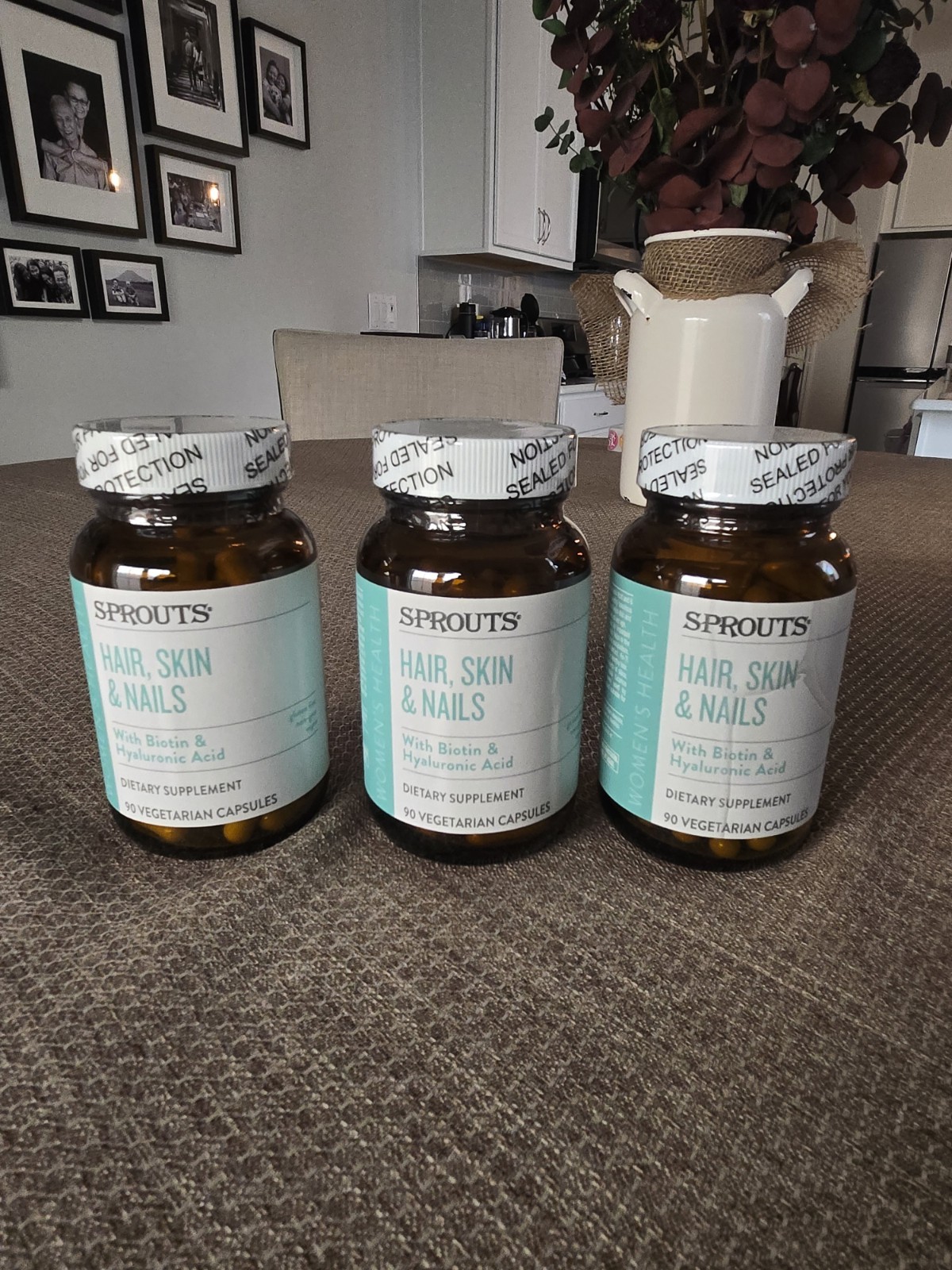 Sprouts Women Hair, Skin Nails w/Biotin Hyaluronic Acid 90 ct NEW 1 Bottle