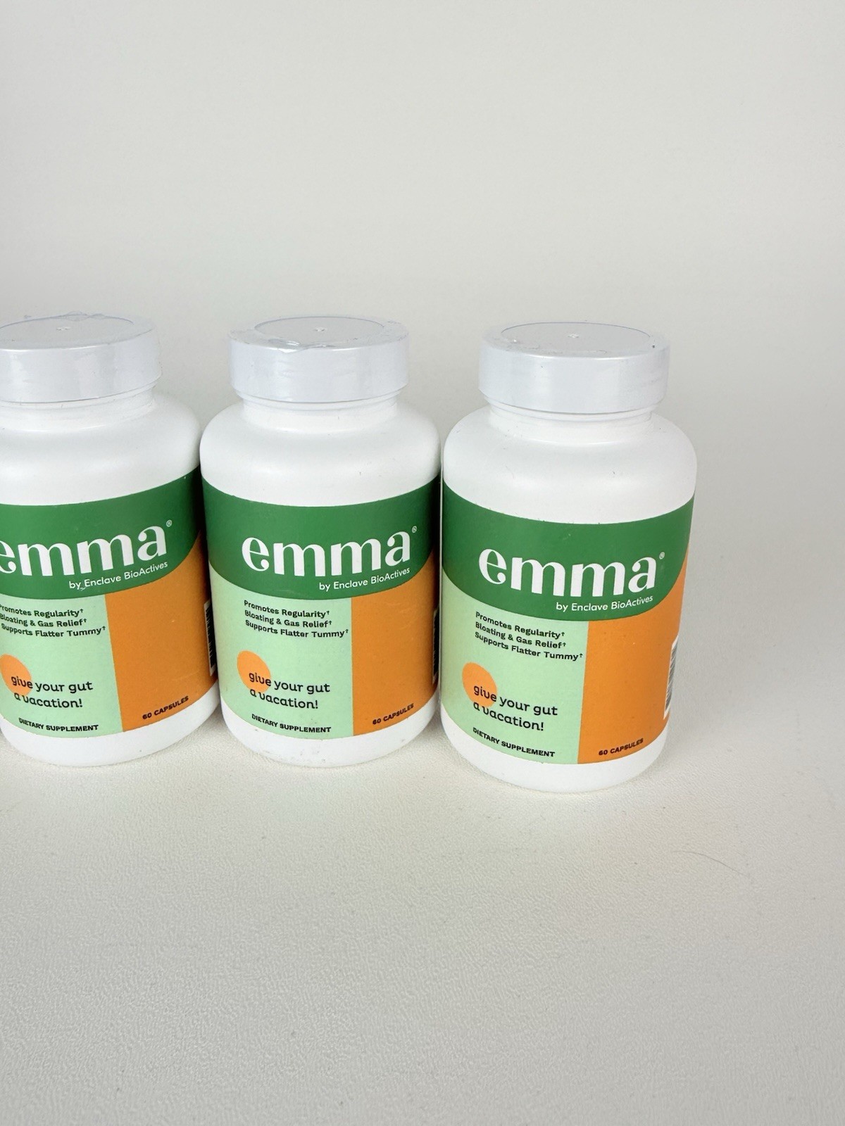 Emma Relief Supplement Konsciens Keto for Gut Bloating 60 Capsules Exp 2027 4-PK