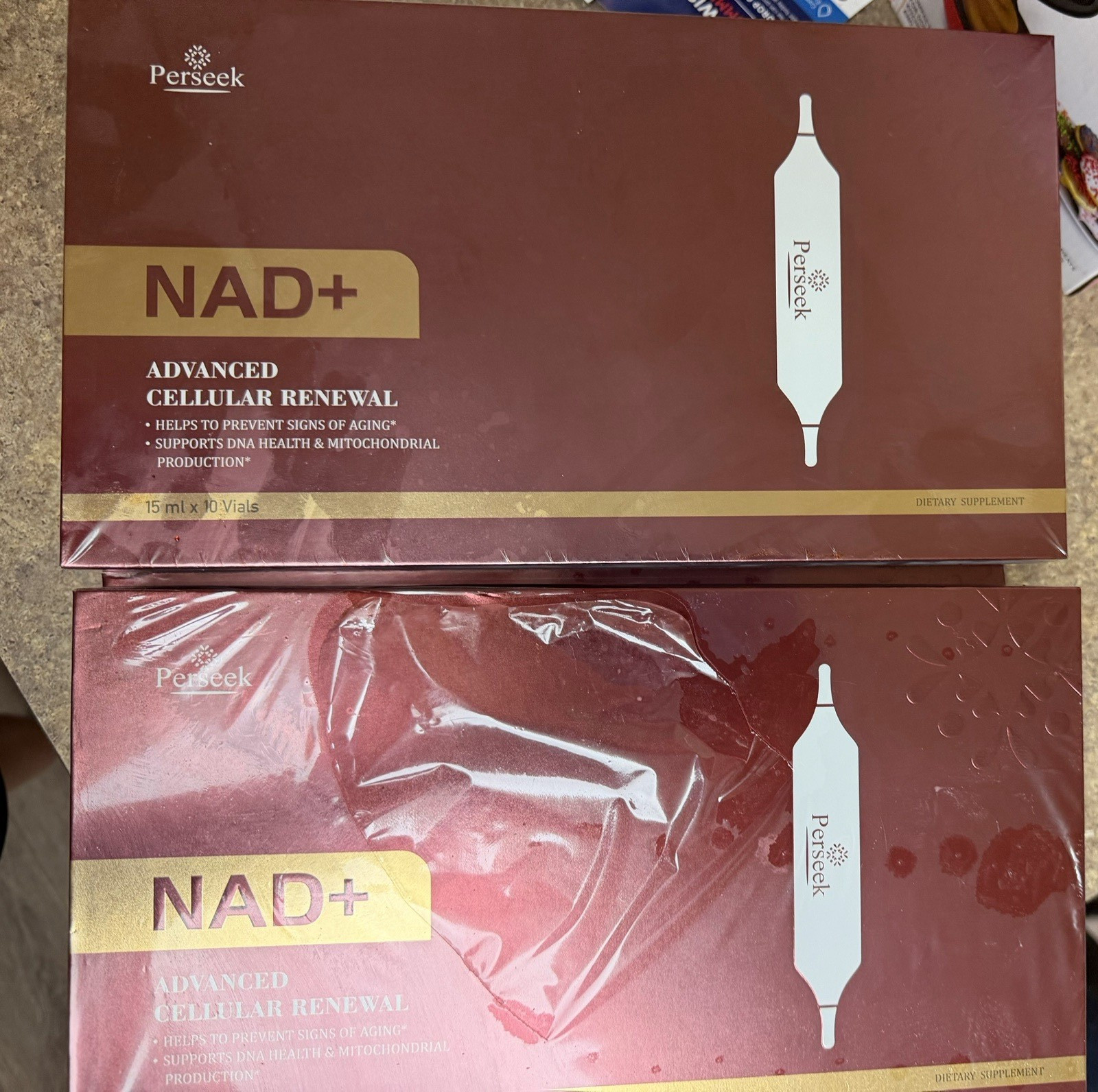 Perseek NAD+ Liquid Advanced Cellular Renewal Supplement 15mL x10 Vials